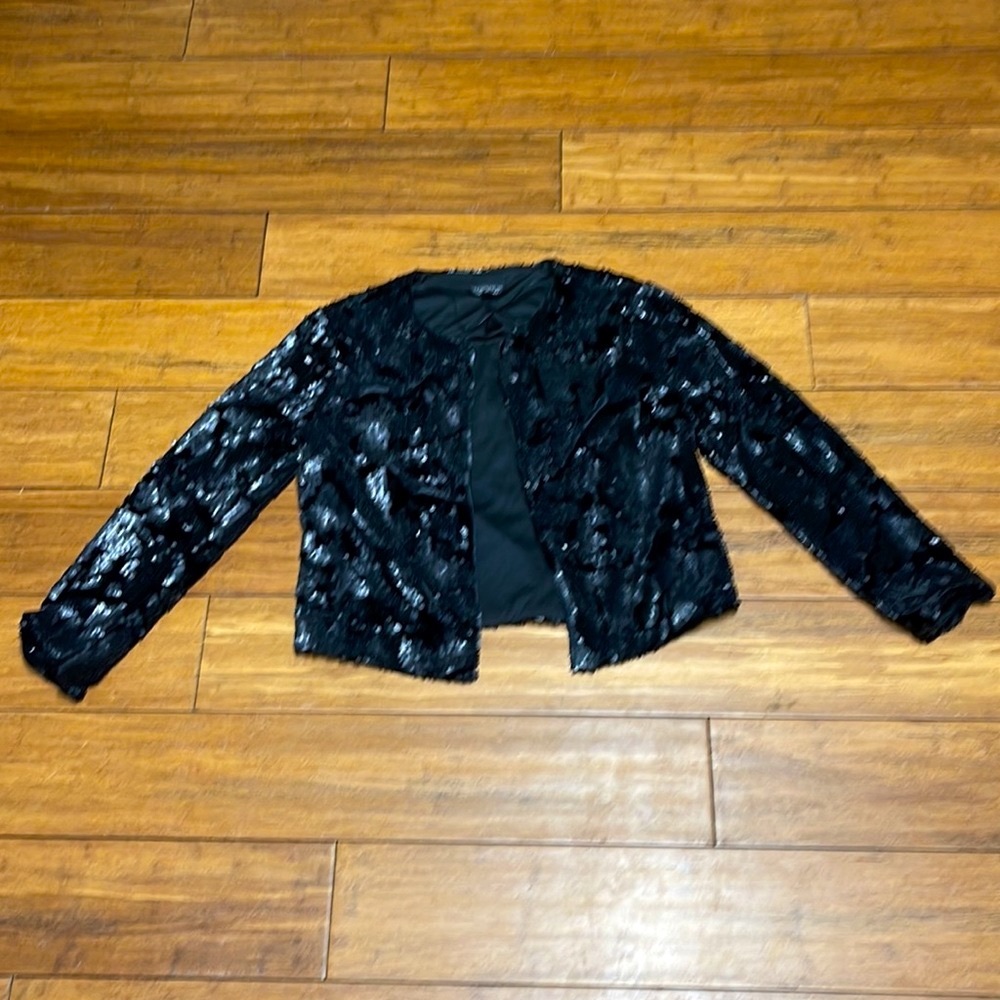 Black Sequin Jacket - image 1